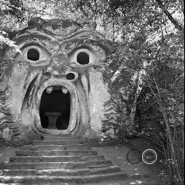 A photograph on film, photographer's voice out and inside the throat of Orcus.
#analogphotography #analogforever #filmphotography #shootfilmnotbullets #hasselblad500cm 
#bomarzo #sacrobosco #parcodeimostri #italia
